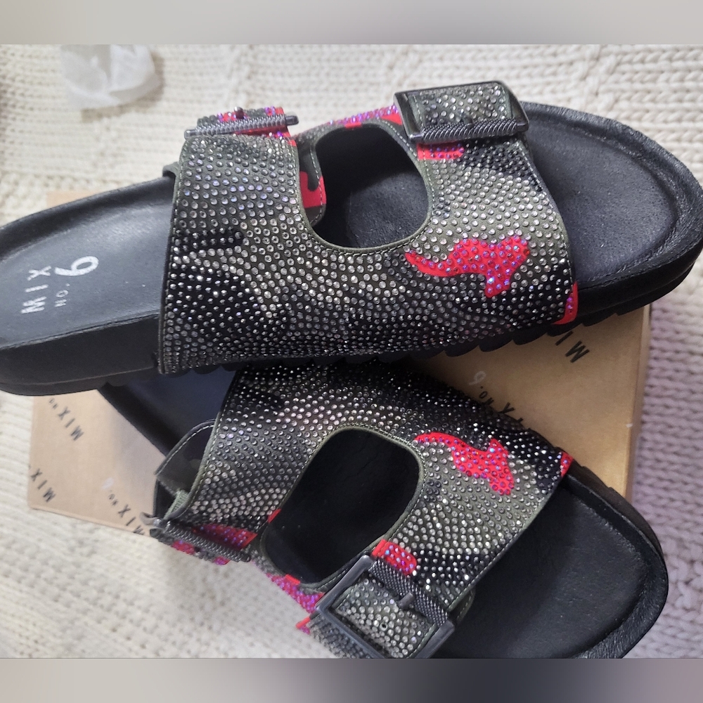 Army/Pink Camo Bling Slide